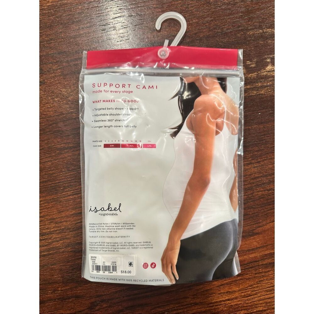 Ingrid & Isabel Maternity White Seamless Soft Support Camisole - Picture 2 of 6